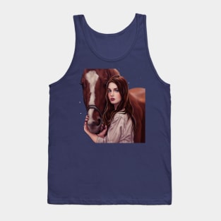 Beautiful design for a girl and horse Tank Top